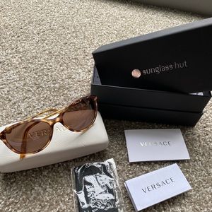 Versace Tortoiseshell / Brown Sunglasses